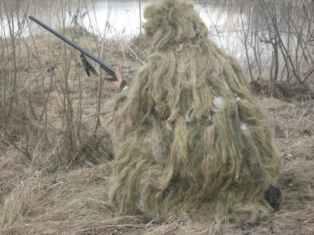 Мужской костюм Маскхалат Леший Giillie (Лето) для охоты и рыбалки